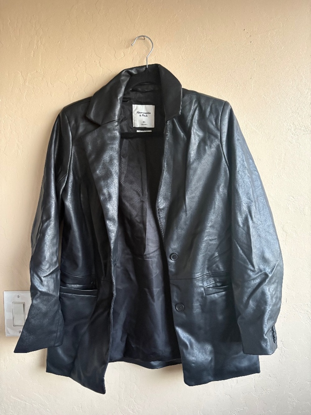 Abercrombie & Fitch Vegan Leather Jacket Size XS